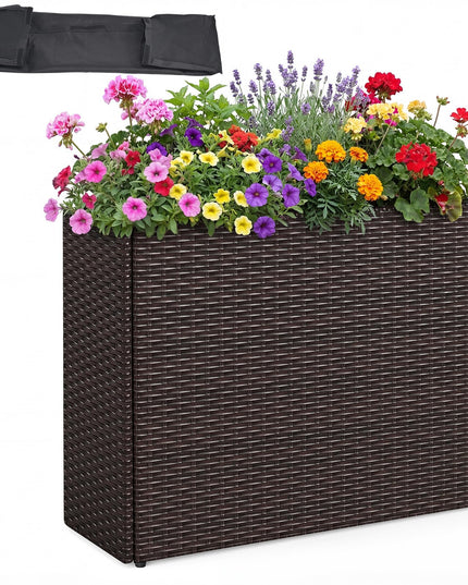 Jardinière surélevée en osier Giantex pour légumes, fleurs, herbes, balcon ou porche