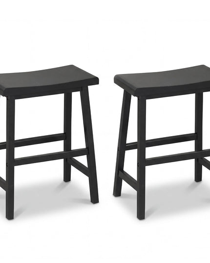 Giantex 24 Inch Counter Saddle Height Bar Stools with Footrest (2/4)