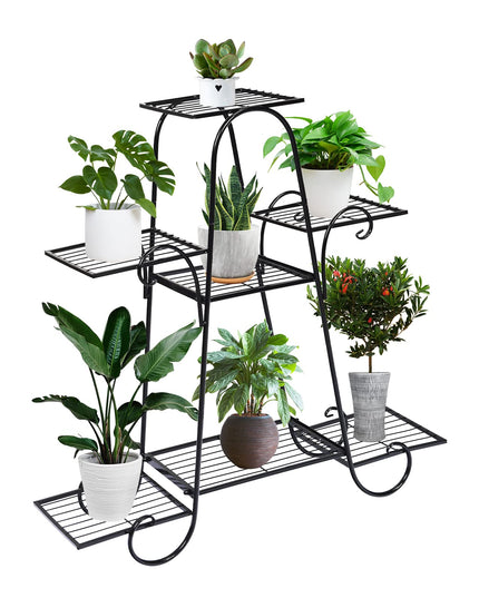 Giantex 7 Tiers Metal Plant Stand Flower Pots Holder
