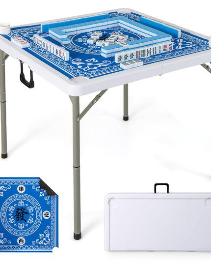Giantex Folding Mahjong Table 35" Square Card Table