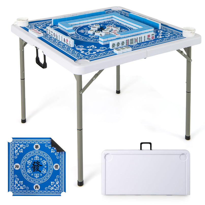 Giantex Folding Mahjong Table 35" Square Card Table