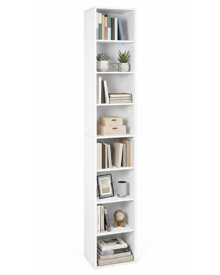 Giantex 8-Tier Slim Media Tower Rack for Home Office