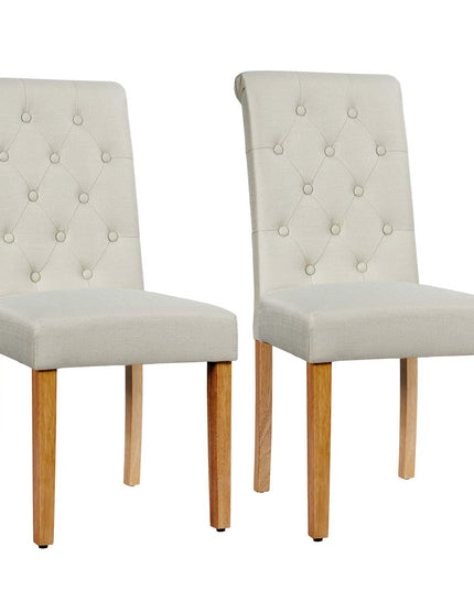 Upholstered Accent Dining Chairs Set of 2