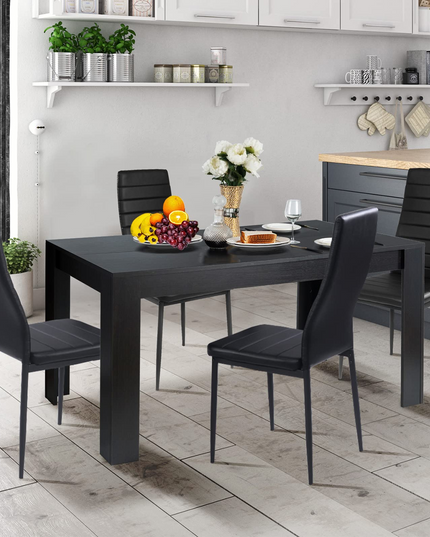 Giantex 5 Pieces Dining Table Set, Modern Kitchen Table Set