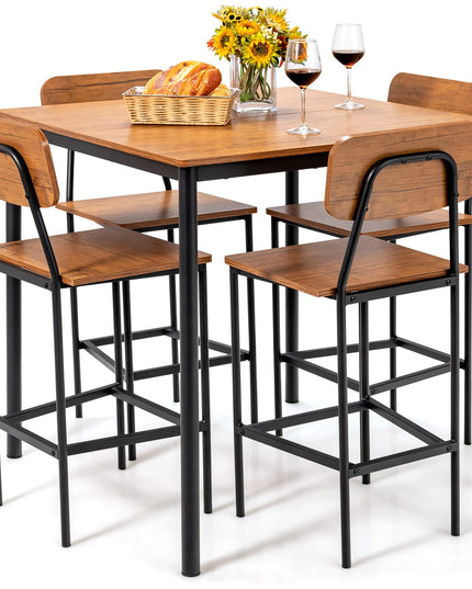 5-Piece Dining Table Set - Giantex