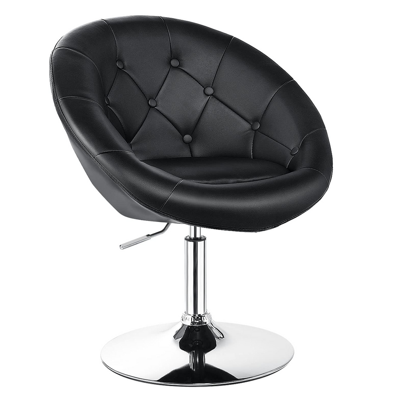 Giantex Swivel Round Tufted Vanity Chair, Set of 2 Height Adjustable