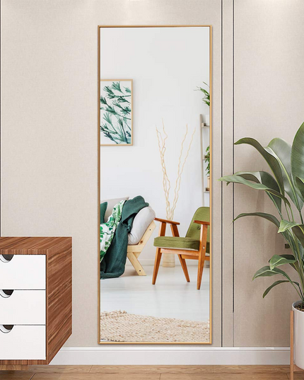 CHARMAID Full Length Mirror, 59inch x 22inch Large Rectangle Bedroom Mirror
