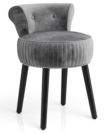 CHARMAID Velvet Vanity Chair for Bedroom Elegant Accent Chair