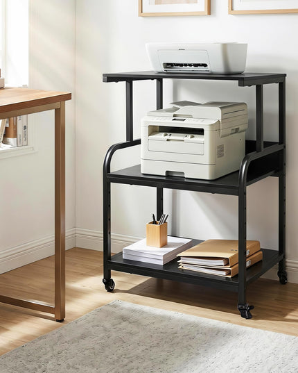 Giantex Rolling Printer Stand with Adjustable Storage Shelf
