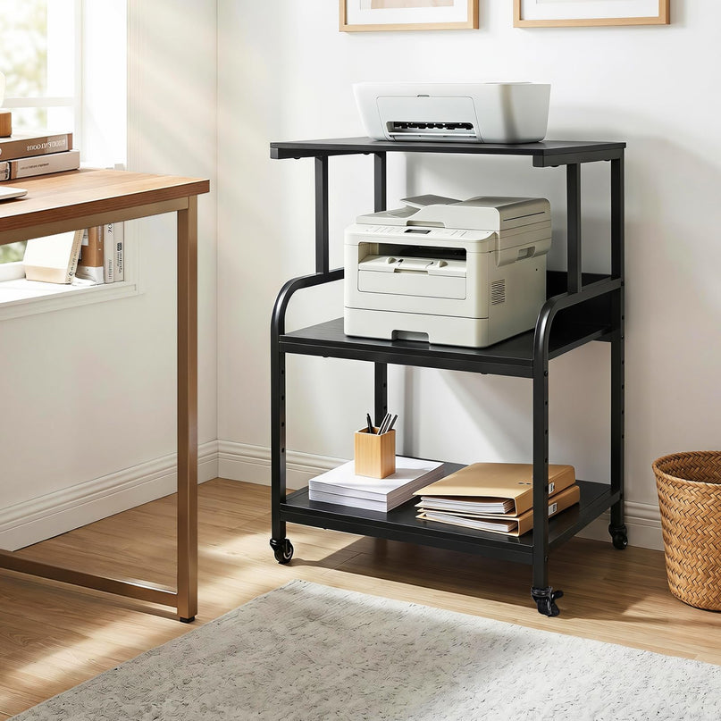 Giantex Rolling Printer Stand with Adjustable Storage Shelf