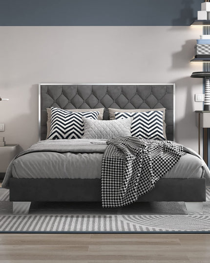 Giantex Upholstered Bed Frame, Modern Platform Bed