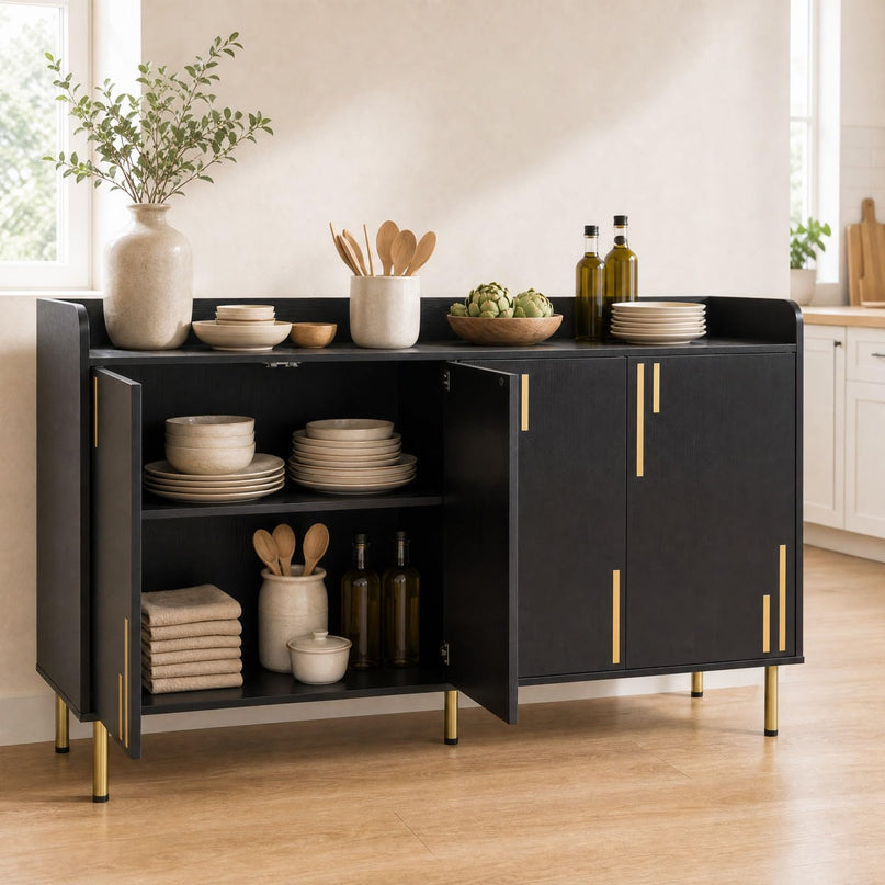 Giantex 55" Buffet Cabinet with 4 Doors