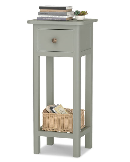 Small End Table | Wooden Slim Side Table for Small Space