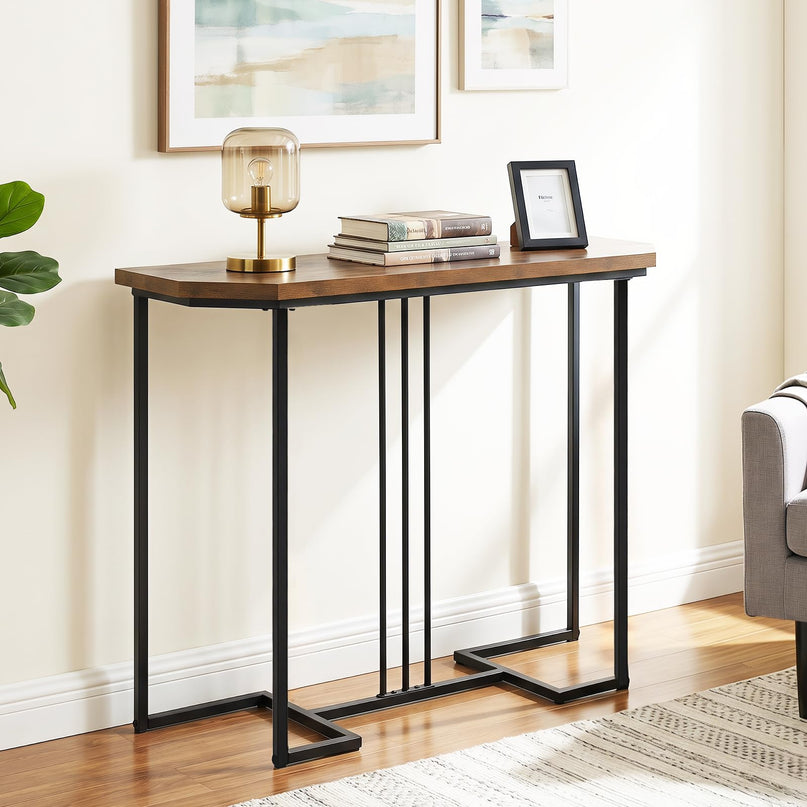 GIANTEX Modern Gold Console Table 44" Narrow Entryway Table
