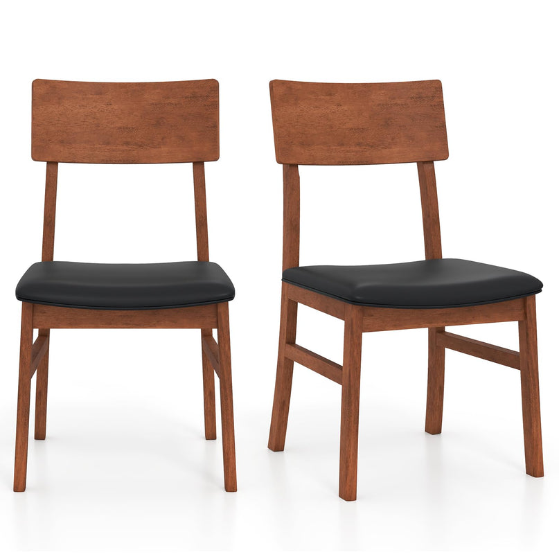 Giantex Wooden Dining Chairs Set of 2/4 for Dining Room