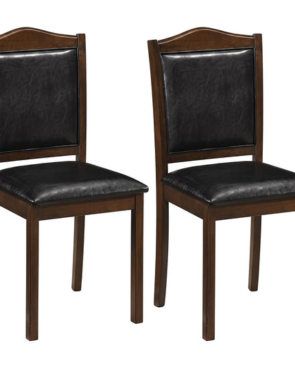 Giantex Wooden Dining Chairs Set of 2/4 | Faux Leather Padded Seat & Back