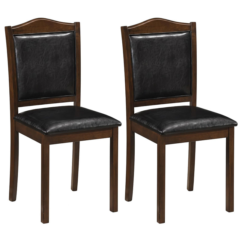 Giantex Wooden Dining Chairs Set of 2/4 | Faux Leather Padded Seat & Back