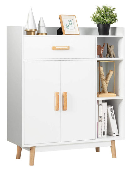 Floor Storage Cabinet Free Standing Cupboard Chest with 1 Drawer