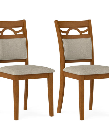 Chaises de salle à manger en bois Giantex de style ferme avec dossiers confortables pour salle à manger ou restaurant