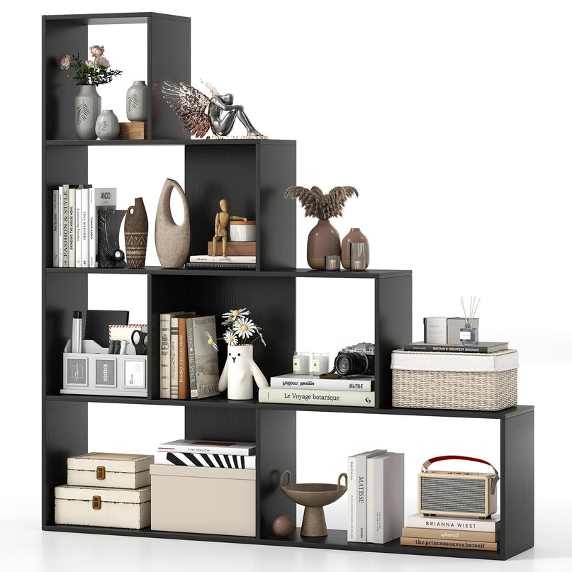 Giantex 6 Cube Geometric Bookshelf with Cubes for Living Room