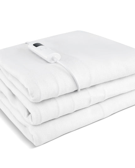 Giantex Heated Mattress Pad, 9 Heat Setting, 9-Hour Auto Off, Overheat Protection, White, Twin Size, 76” x 39”