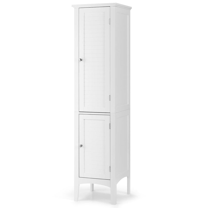 Storage Cabinet Bathroom High Cabinet with 5 Tier Shelves