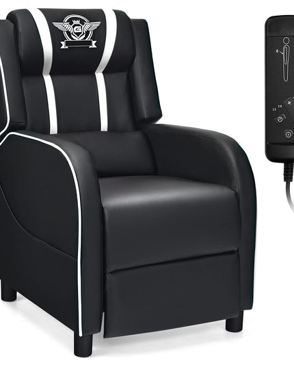 Gaming Recliner Chair, Racing Style Single Recliner Sofa - Giantex