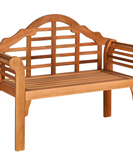 4 Ft Foldable Eucalyptus Garden Bench (Teak) - Giantex