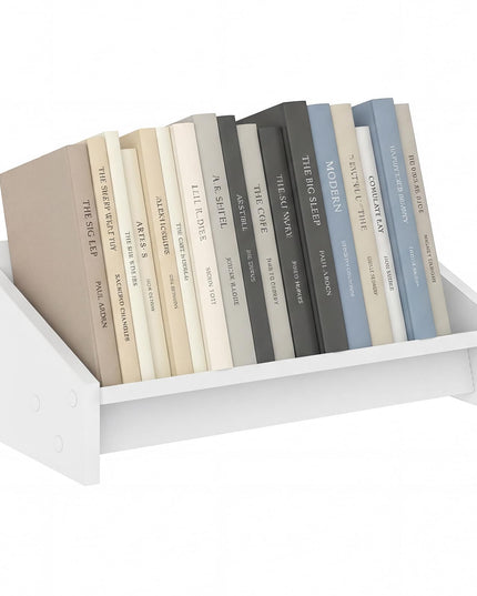 Giantex Bibliothèque de table inclinable en bois pour magazines, CD et disques de jeux vidéo (1/2)