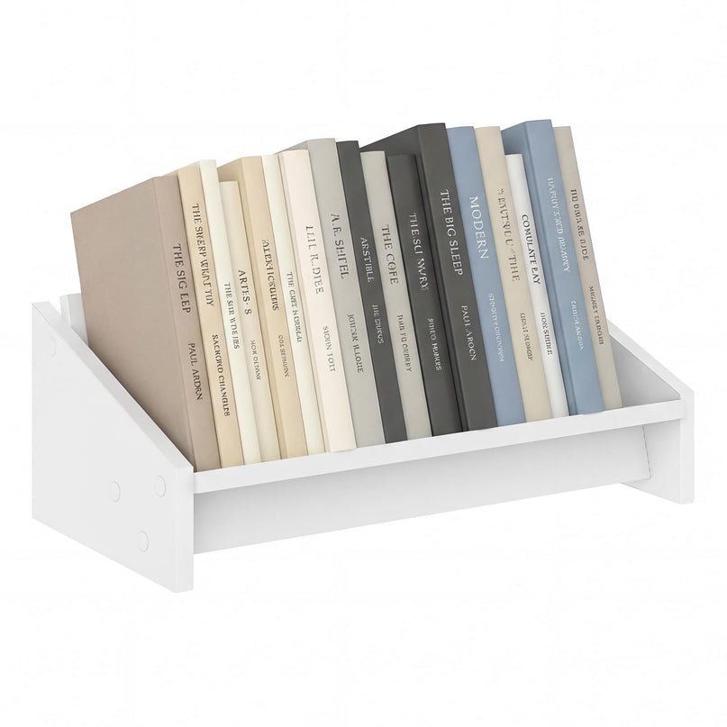Giantex Wood Tilting Tabletop Bookcase for Magazine, CDs & Video Game Disc (1/2)