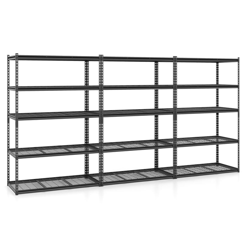 Giantex 5-Tier Metal Storage Shelves Heavy Duty Garage Shelving Units(48" L x 24" W x 72" H)
