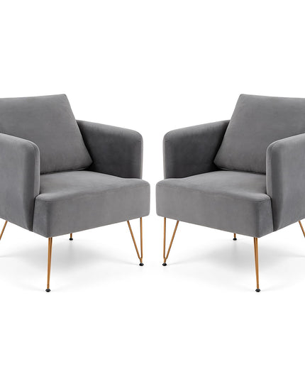 GIANTEX Modern Accent Chair with Back Cushion(1/2)