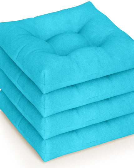 Giantex 2/4/6 Pack Tufted Patio Cushions 4 Inch Thick Outdoor Chair Pads