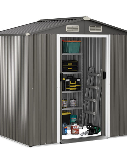 Giantex Outdoor Storage Shed 6 x 4 FT, Double Sliding Door