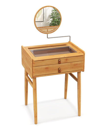 CHARMAID Makeup Vanity Table - Giantex