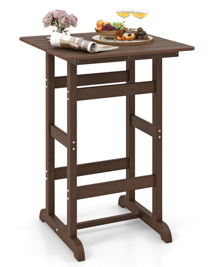 Giantex  42" Height HDPE Square Pub Table