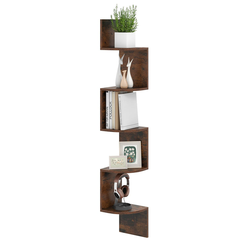 Giantex Corner Shelf Wall Mounted for Living Room