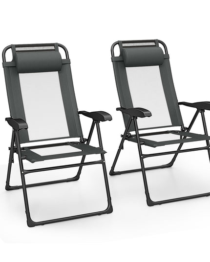 Giantex Folding Patio Chairs Set