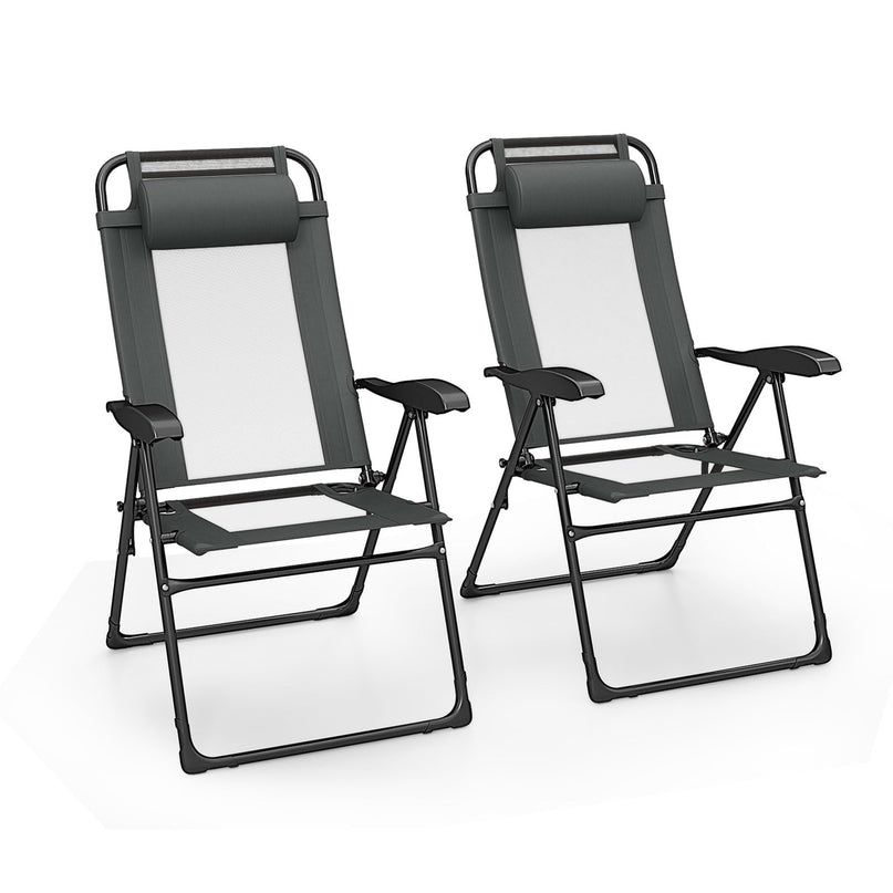 Giantex Folding Patio Chairs Set
