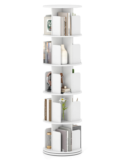Giantex 3 Tier Rotating Bookshelf for Living Room Bedroom
