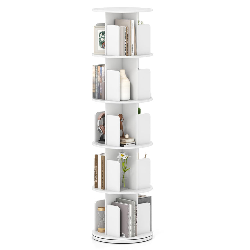 Giantex 3 Tier Rotating Bookshelf for Living Room Bedroom