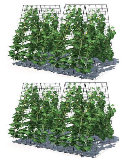Giantex 8/16 Panels Cucumber Trellis with 36 Clips