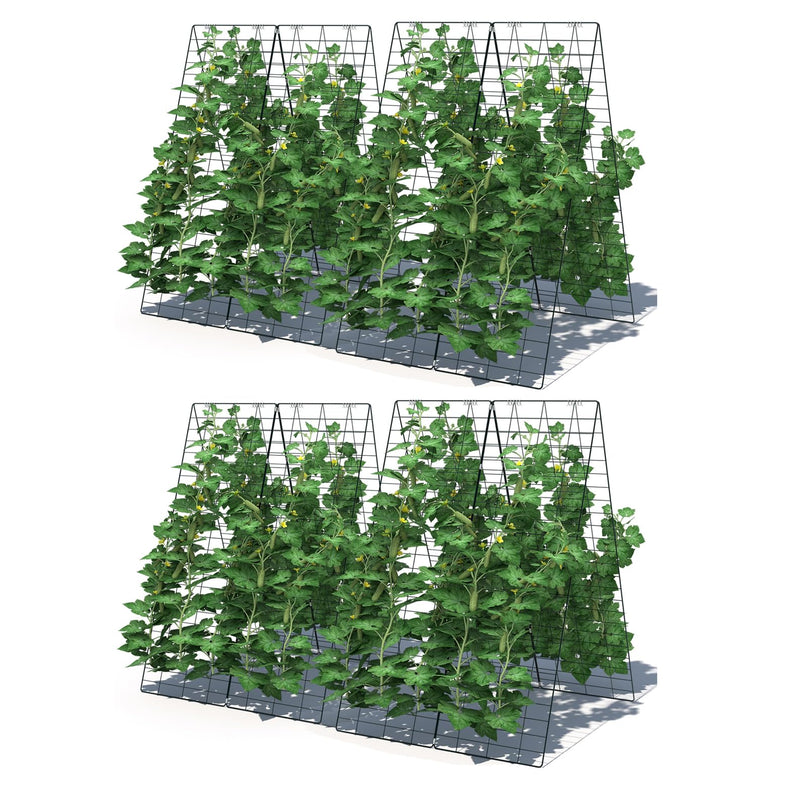 Giantex 8/16 Panels Cucumber Trellis with 36 Clips