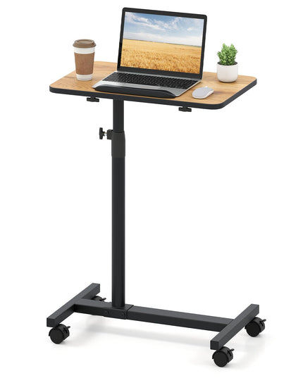 Table de lit Giantex avec roues Table de chevet médicale réglable