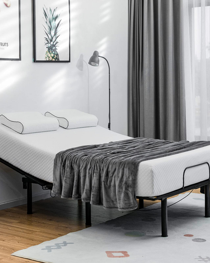Giantex Adjustable Bed Base w/ Wireless Remote Control, Electric Bed Frame