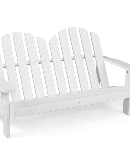 Giantex Kids 2-Seat Adirondack Chair - Fir Wood Double Loveseat with High Backrest, Arm Rest, 300 LBS Weight Capacity