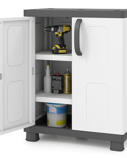 Giantex Storage Cabinet with 2 Doors and Adjustable Shelves(Wide-29"x19"x37")