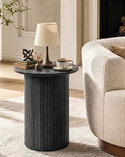GIANTEX 22.5" Wooden Round Side Table (1/2)