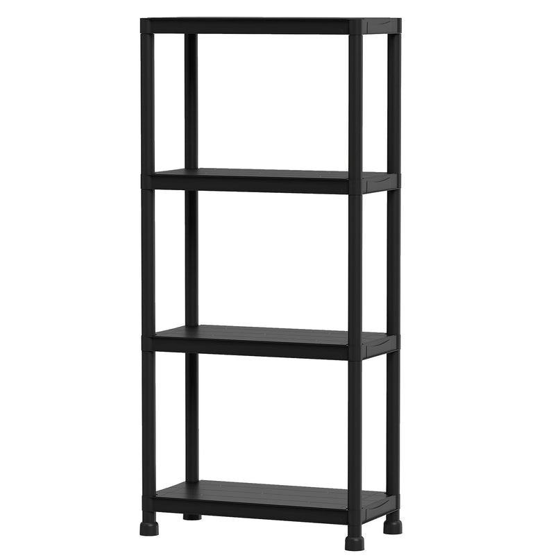Giantex 4-Tier Heavy-Duty Plastic Storage Shelves（24" x 12.5" x 53")