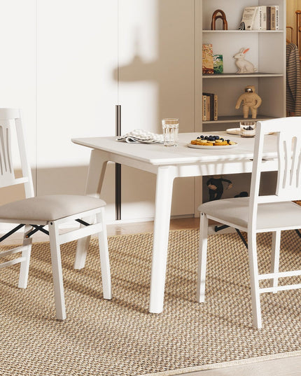 Giantex Chaises pliantes de salle à manger, lot de 2/4, chaises de cuisine rembourrées et peu encombrantes